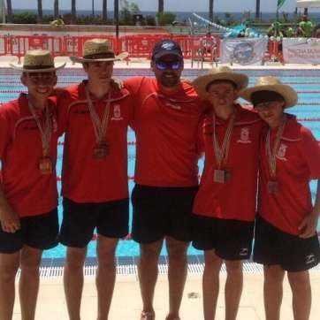 Nadadores del club teldense (Foto Juan Antonio Peña)