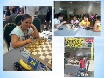 La joven teldense Jenny Sanabria disputando el Campeonato de España sub-12 de ajedrez (Foto Telde Los Llanos)