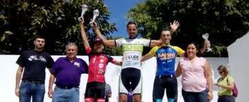 Francisco Pérez, en el podio de los triunfadores (Foto cedida)