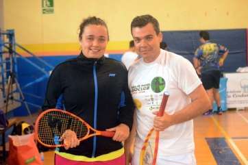 Tania Quintana y Alejandro Ortega, en el torneo que se celebró en abril en El Hornillo (Foto TA)