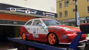 Coche de Iván Cabrera, en una imagen reciente (Foto cedida)