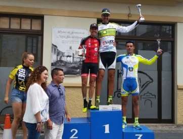 El teldense en el podio de este domingo (Foto cedida)