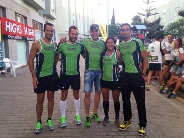 Corredores teldenses que participaron en la prueba (Foto TA)