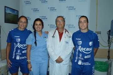 Silvia Navarro y Alba Albaladejo, en las revisiones de 2014 (Foto CB Remudas IGC)