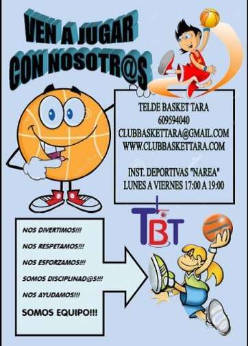 Cartel (Foto Telde Básket Tara)