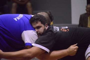 Imagen de una luchada del equipo en el Torneo La Caja de Canarias (Foto TA)