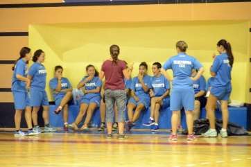 Momento del entrenamiento de este lunes (Foto TA)