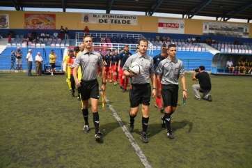 Imagen del primer partido de temporada de la UD Telde (Foto José Carlos Vega)