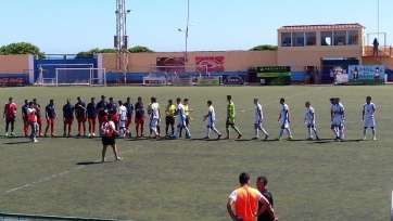 Imagen de archivo del encuentro de la pasada jornada entre el Telde y el Marino (Foto TA)