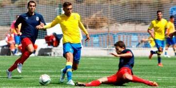 Momento del partido disputado este domingo en el Anexo al Estadio de Gran Canaria (Foto Iván León-udlaspalmas.es)