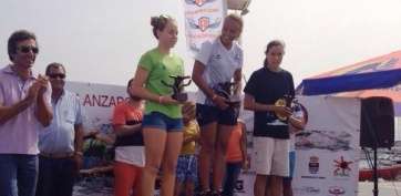 Verónica Navarro, en el podio femenino (Foto TA)