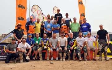 Podio de ganadores de la prueba (Foto TA)