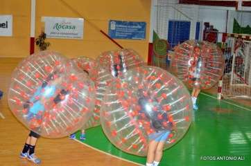 Momento del entrenamiento de este viernes con burbujas de aire (Foto Antonio Alí)