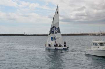 El bote durante la travesía de este domingo (Foto TA)