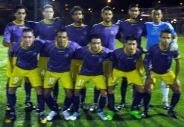 Formación inicial de la UD Telde en el último partido (Foto José Carlos Vega)