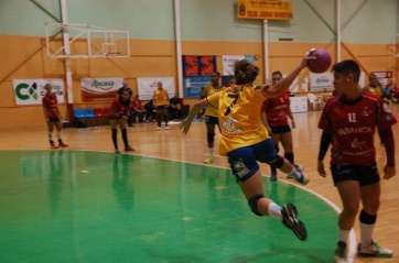 Acción de Arabia, del Rocasa Gran Canaria ACE, en un partido (Foto TA)