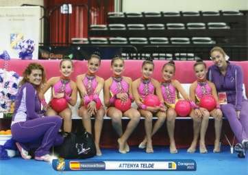 Uno de los equipos del club teldense que participó en el campeonato (Foto TA)