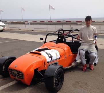 Luis Ramos, en el circuito de kart del sur de la Isla (Foto Luis Ramos)