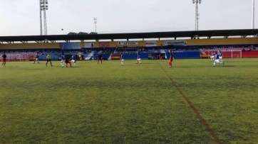 Momento del partido jugado en el Pablo Hernández este domingo (Foto TA)