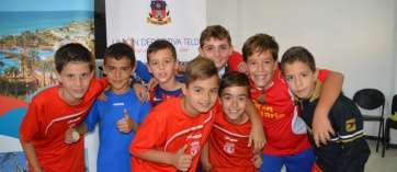 Jugadores cadetes de la UD Telde (Foto TA)