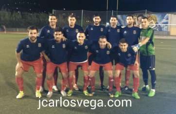 Formación inicial del Telde en el partido de esta noche (Foto José Carlos Vega)