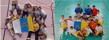 Imagen de los combinados canarios (Foto TA)