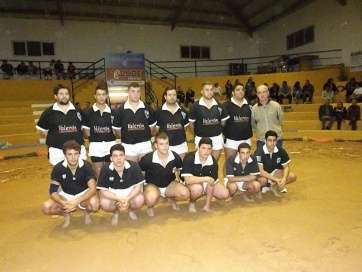 Formación de club de lucha canaria Castro Morales (Foto TA)