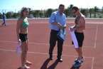 Anita White, la pasada semana en la pista de atletismo de El Hornillo (Foto TA)