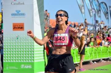 Moreno, a su llegada a la meta (Foto Antonio Alí)