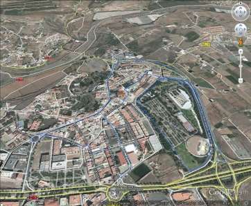 Recreación virtual del recorrido de la II Run Together de Telde (Foto TA)