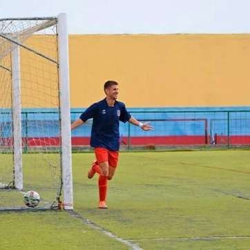 Dani Ojeda festeja un gol en la presente temporada (Foto TA)