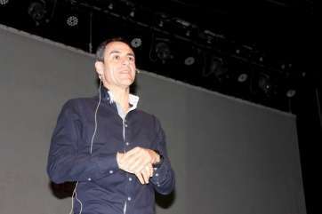 Momento de la charla de Velasco en Telde (Foto TA)