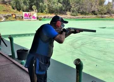 Práctica de tiro en Lomo Pollo (Foto TA)