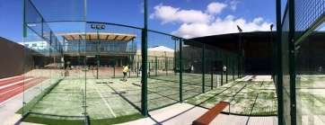 Instalaciones de las pistas de pádel del parque empresarial de Melenara (Foto TA)