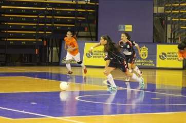 Imagen del  partido de ida en Telde (Foto TA)