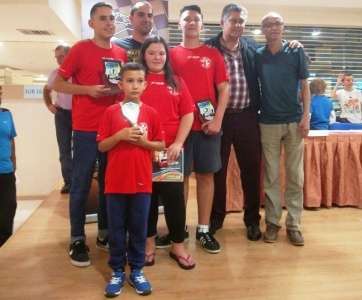 Las jovenes promesas del ajedrez de Telde (Foto TA)