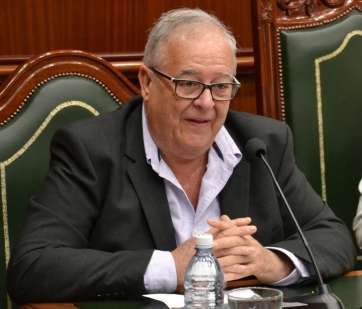 Antonio Moreno, durante un acto institucional en las Casas-Consistoriales de Telde (Foto TA)