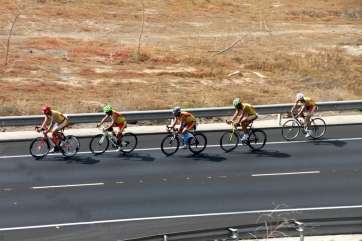 Imagen de la pasada edición del Duatlón Ciudad de Telde (Foto Jesús Ruiz Mesa)