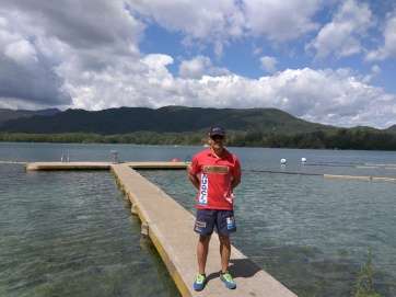 David Romera, en el Lago de Banyoles (Foto TA)