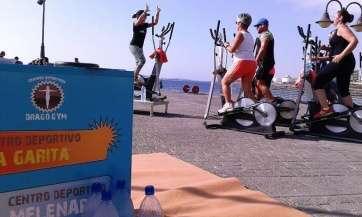 Actividades de Elipsing en el muelle de Melenara (Foto TA)