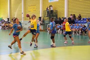 María Luján, la jugadora más destacada del Rocasa (Foto TA)