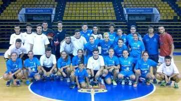 El Preconte Telde y los equipos con los que jugó los partidos amistosos (Foto TA)