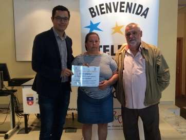 Juan González (d) y el concejal Pablo Rodríguez (i) (Foto TA)