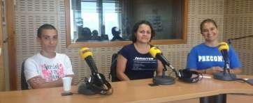 Carolina Morales, Cristina Gimeno y Nira Nuez, en los estudios de SER Las Palmas (Foto SER Las Palmas)