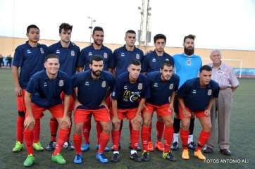 Formación habitual del Telde en la presente temporada (Foto TA)