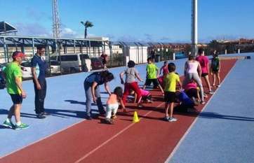 Prueba de atletismo en Telde (Foto TA)