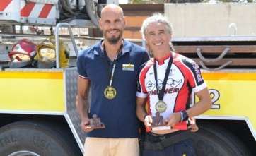 Antonio Ramírez y Raúl Santana, durante un reportaje realizado por TA el pasado año (Foto TA)
