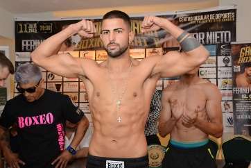 El púgil teldense Ferino V, en una imagen de archivo (Foto TA)