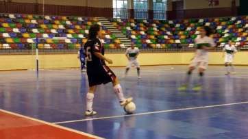 Momento del partido jugado esta tarde en Elche (Foto cedida por el Preconte Telde)
