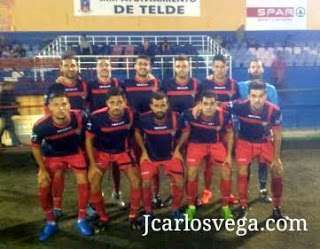 Formación de la UD Telde en el partido ante el Unión Viera del pasado fin de semana (Foto José Carlos Vega)